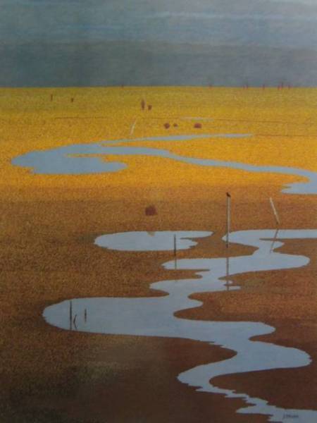 三浦俊輔、【新雪の来る前に】、希少な大判額装用画集より、美品、日本