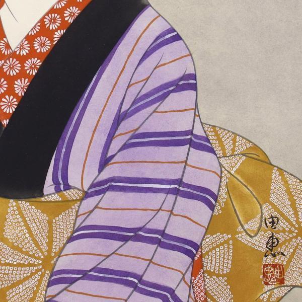 Yahoo!オークション - 【真作】【WISH】今野由恵「紅」日本画 8号 1985