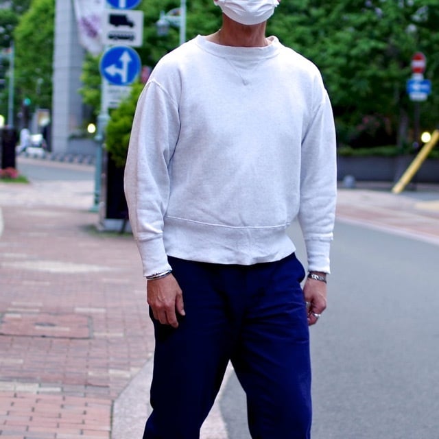 1940s US NAVY Sweat Shirt / 40年代 USN 前V スウェット シャツ Size