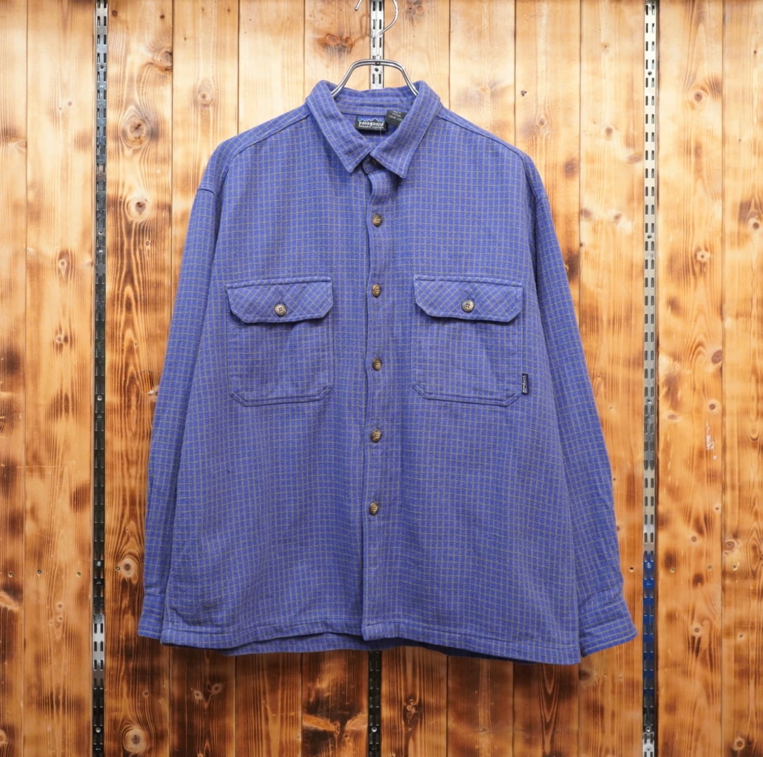 90s patagonia ヘビーフランネルシャツ M/パタゴニア ポルトガル製