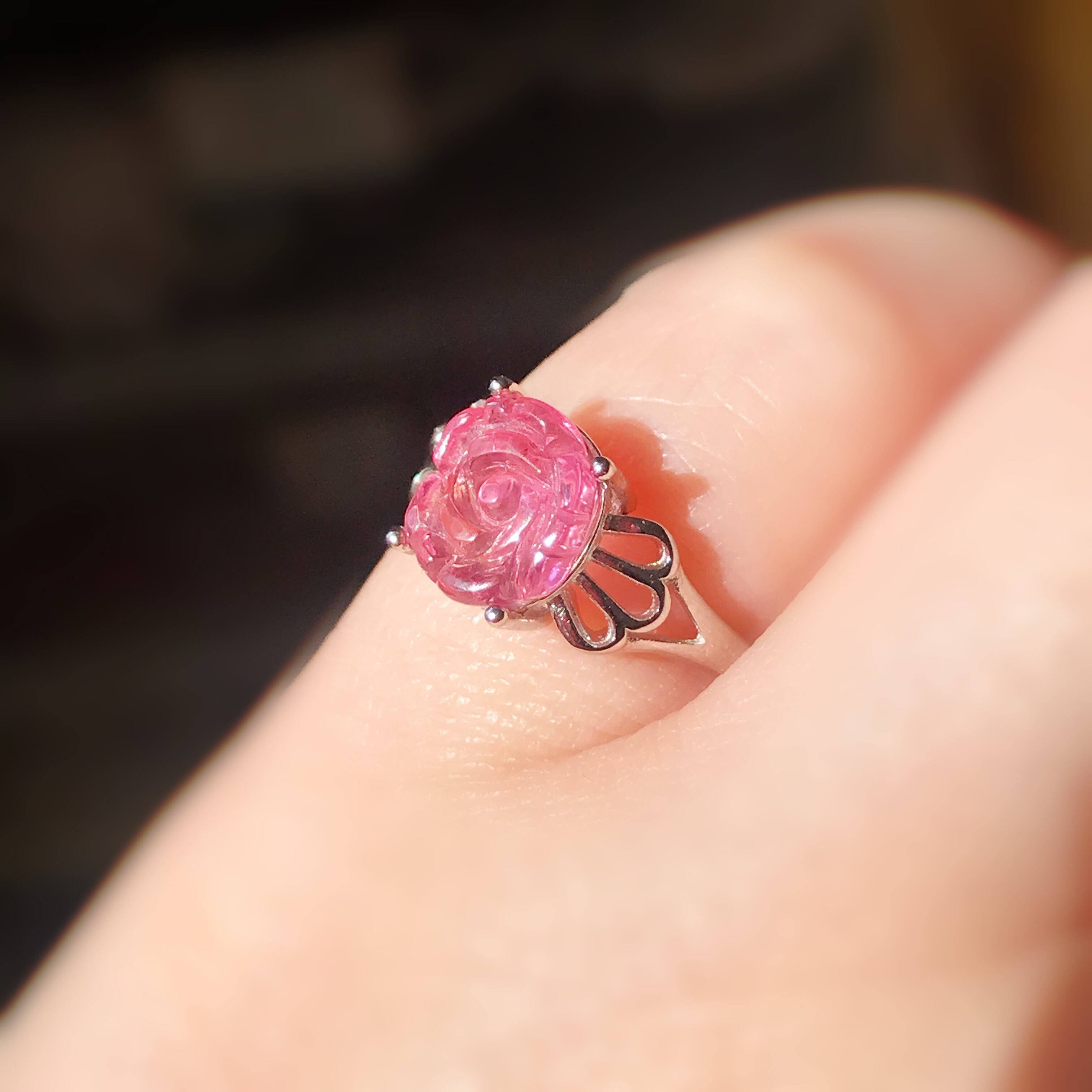 イギリス発送 限定品 トップグレード ピンクトルマリン バラリング