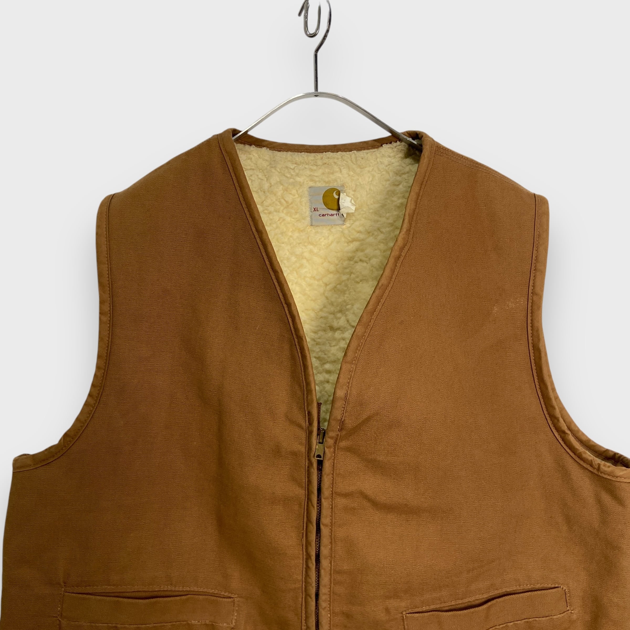70s Carhartt ダックベスト USA製 裏ボアXL スコービルジップ | 古着屋 Uan