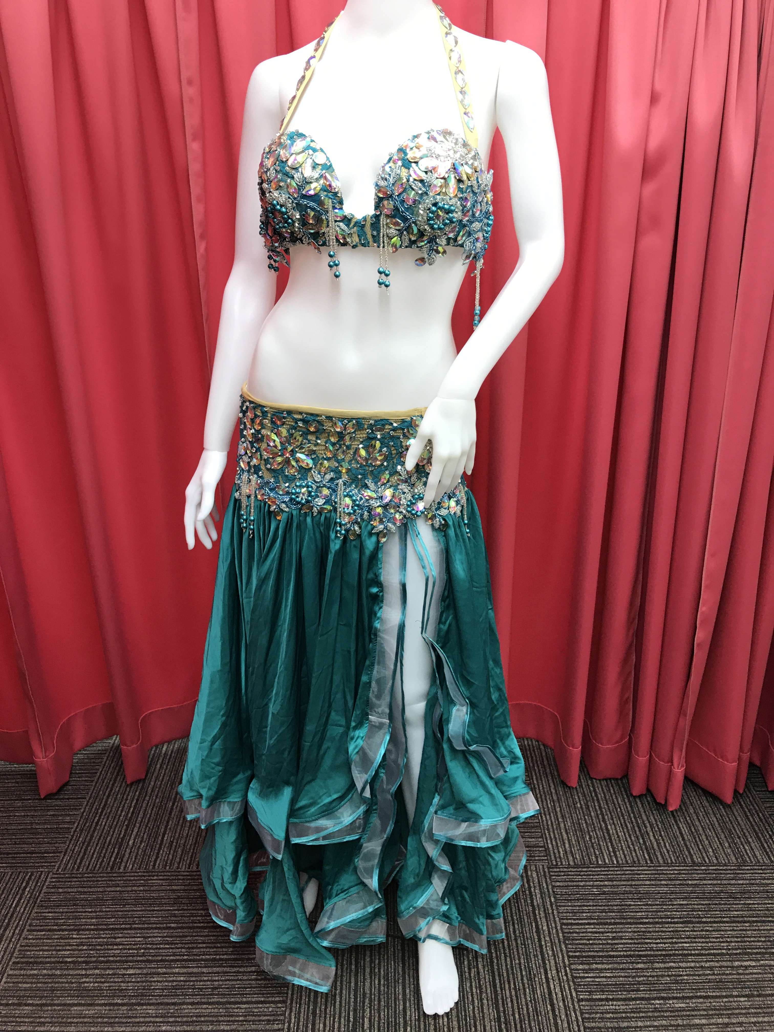 エジプト製衣装 ミント MH0002 | shukran（シュクラン）ベリーダンス