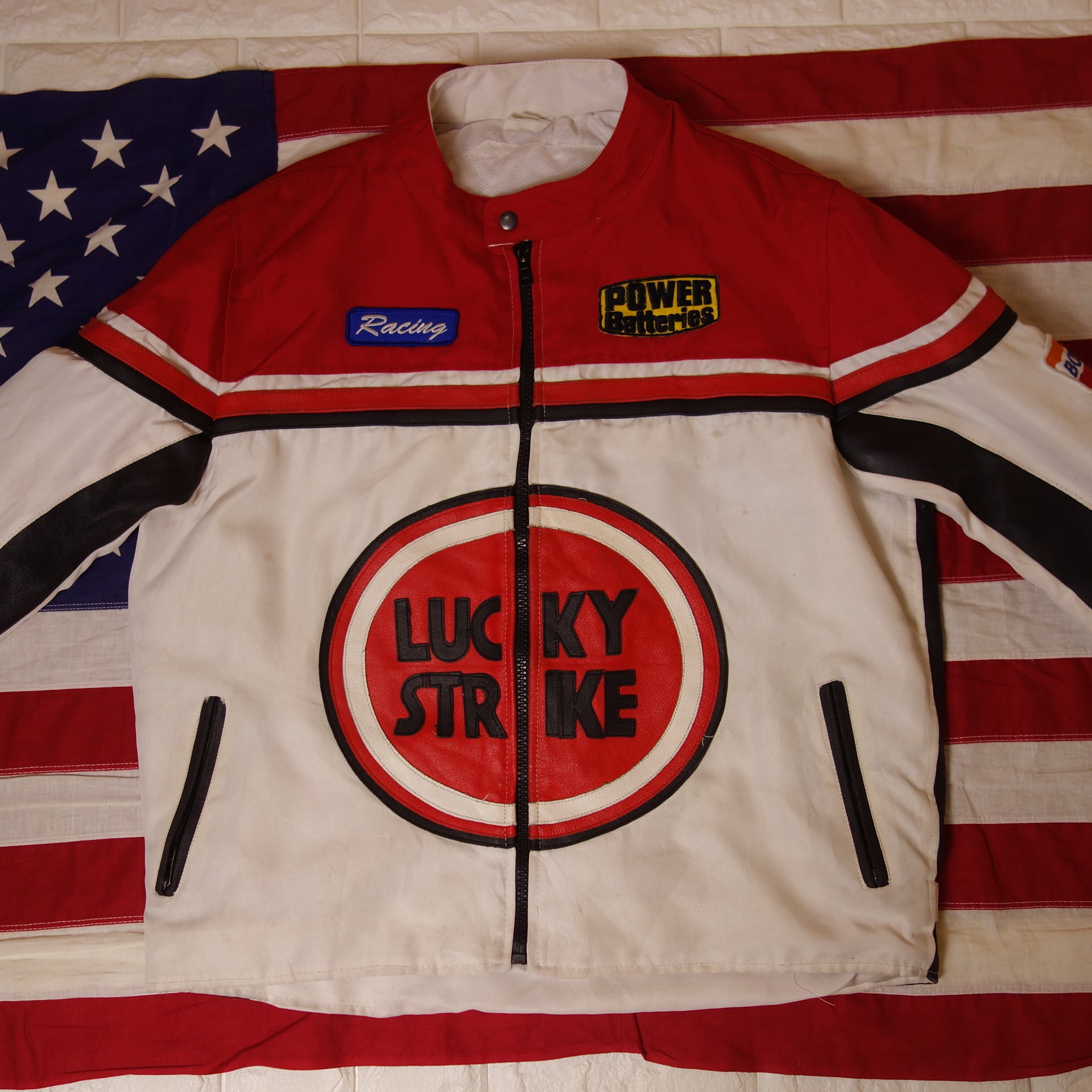 LUCKY STRIKE(ラッキーストライク) ライダースジャケット レーシング
