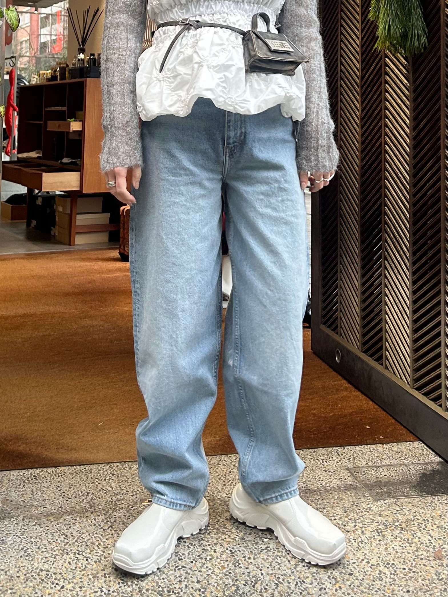 25SS】GANNI ガニー / LIGHT BLUE STARY JEANS / デニムパンツ | TRENT