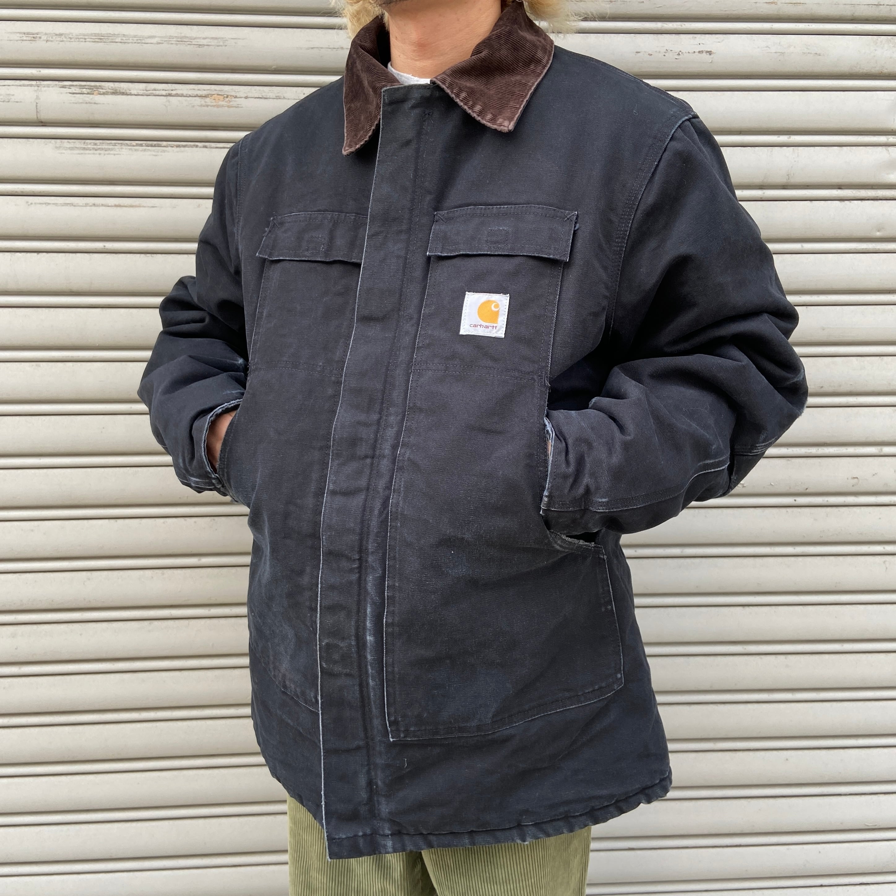 Carhartt トラディショナルコート ダックジャケット 黒 M〜L相当