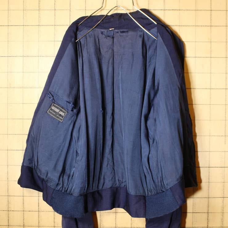 USA製 50s 60s ウールギャバジン ジャケット 40 メンズL相当 ネイビー