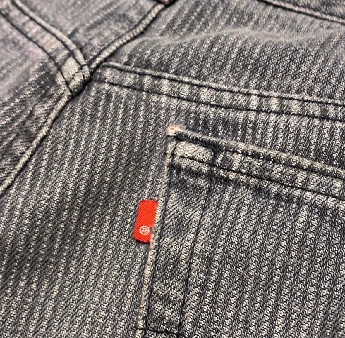 先染めStripe】80's Levi's 501 Black Denim Pant | 下北沢SPiKe＆SPiCe