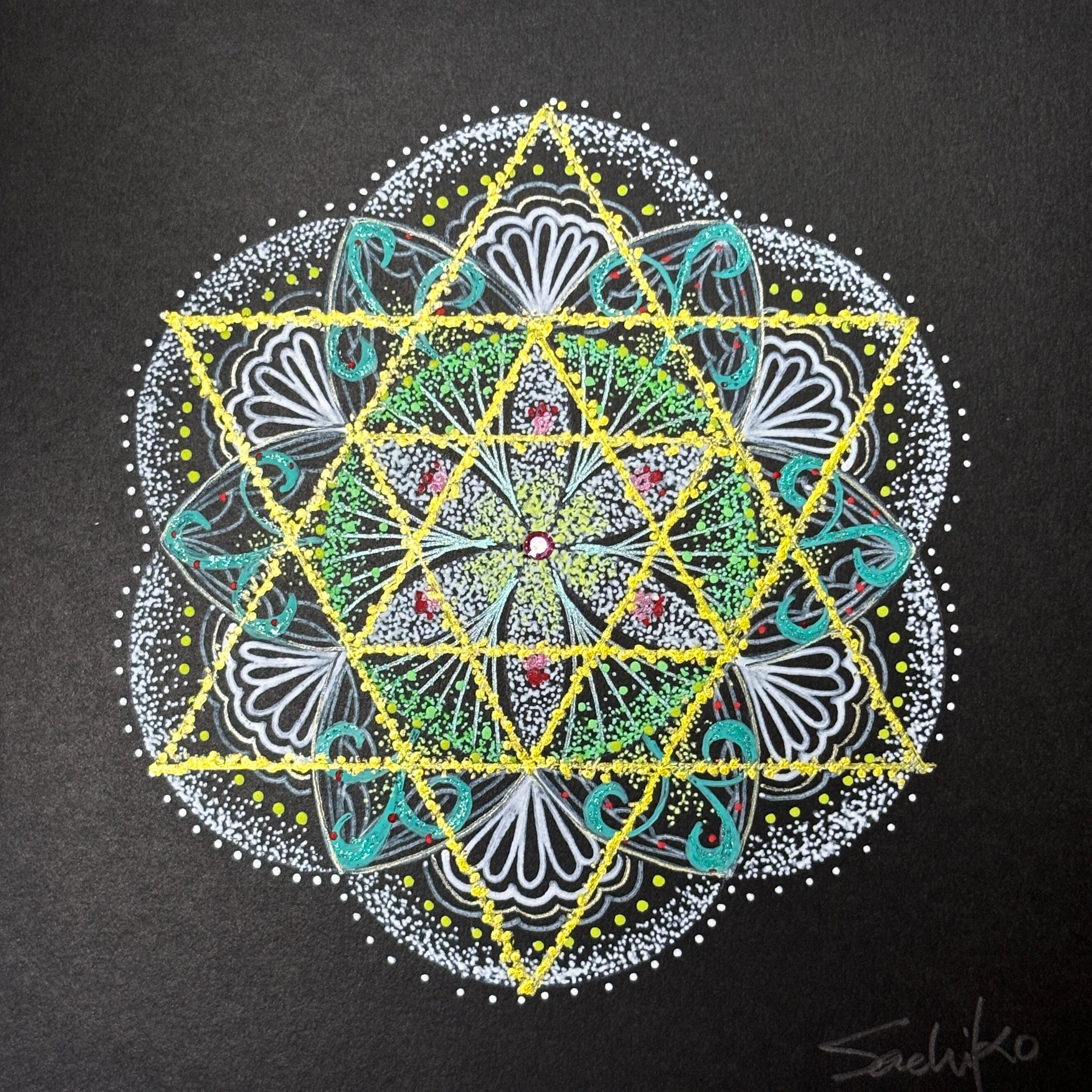 曼荼羅アート＊原画＊シードオブライフ[180] | Sachiko Art