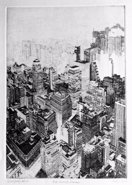 monochrome: 9 Manhattan Skyline