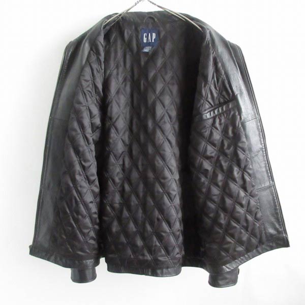 90s OLD GAP オールド ギャップ 短丈 Tバック 肉厚 レザージャケット