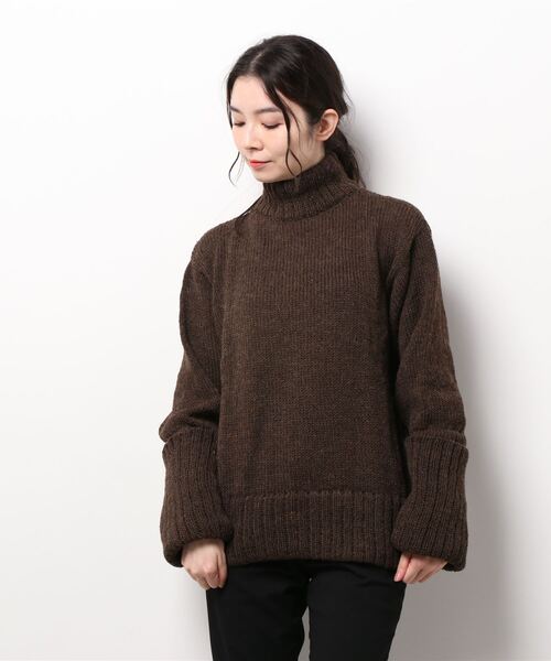 セール】【 SEEALL / シーオール 】ROLL UP SLEEVE SWEATER ロール