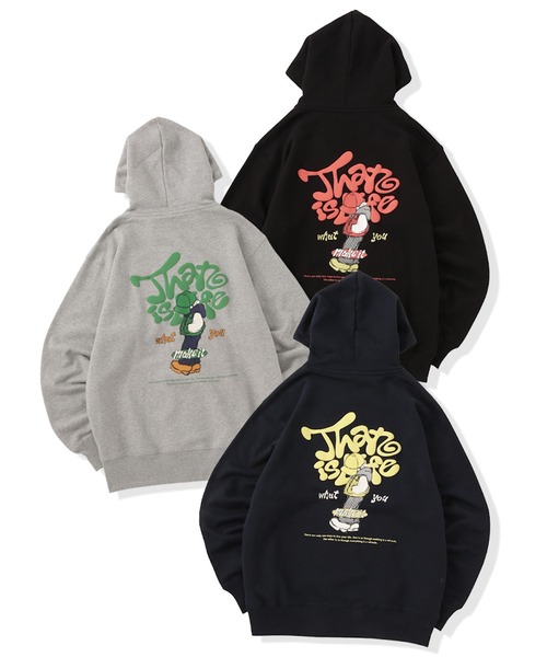 HEAVY WEIGHT 12.7oz 'POSTER BOY' LOGO ZIP HOODIE 長袖 パーカー 秋