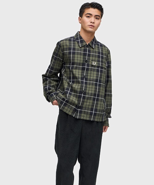 FRED PERRY（フレッドペリー）の「Check Overshirt（シャツ/ブラウス