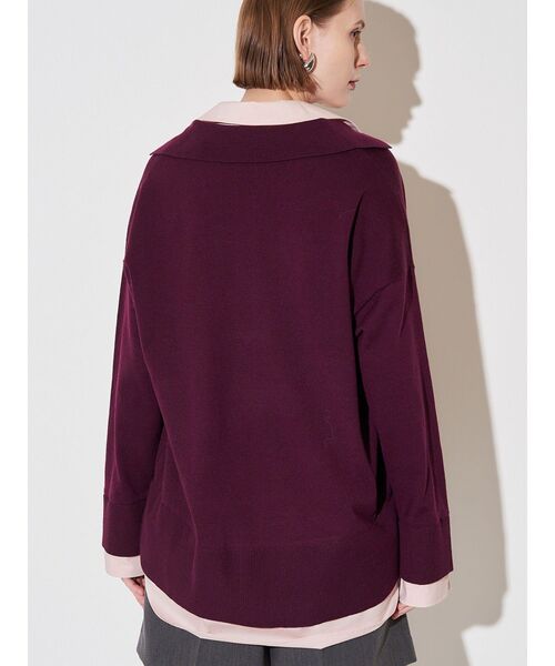 ELENDEEK（エレンディーク）の「シャツドッキングスキッパーニット