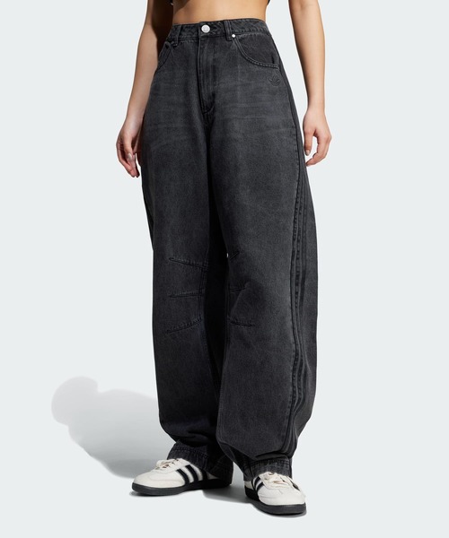 Adilenium シーズン 3 バナナフィット ウォッシュドデニムパンツ