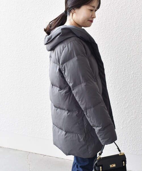 SHIPS（シップス）の「*〈手洗い可能〉ショールカラー ミディ ダウン