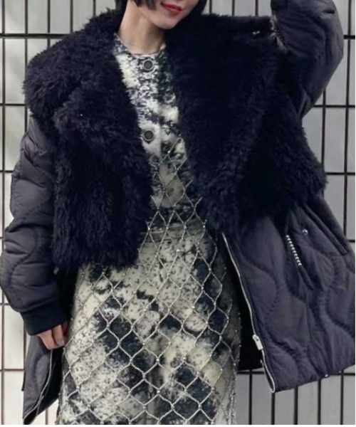 Ameri（アメリ）の「BOA VEST SET QUILTING COAT（その他アウター
