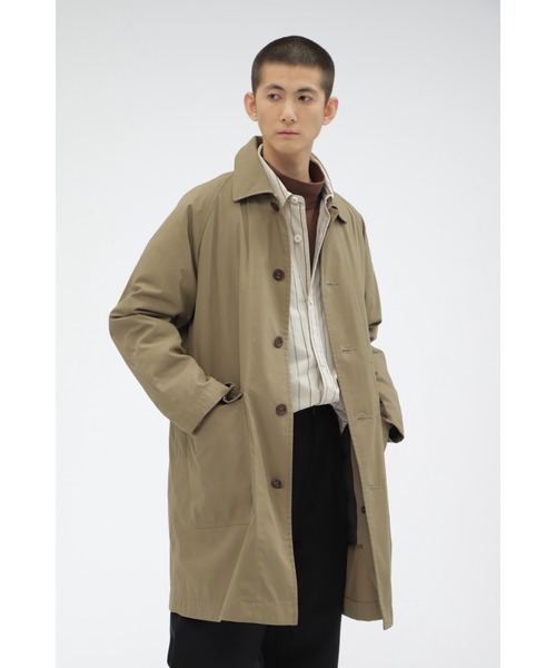 MHL.（エムエイチエル）の「WORN COTTON NYLON（ステンカラーコート