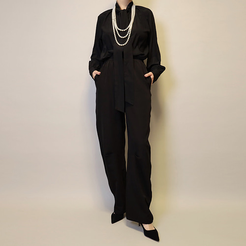 洗える❤体型カバー20回以上再販セットアップ普段〜式にもブラック