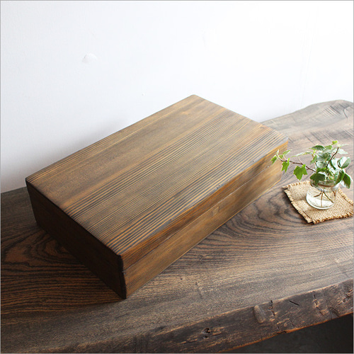 アンティーク 木箱 ふた付き 収納 木製 無垢材 収納箱 小物収納