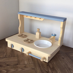 机になる 蛇口が選べる ままごとキッチン木製 セット おもちゃ・人形