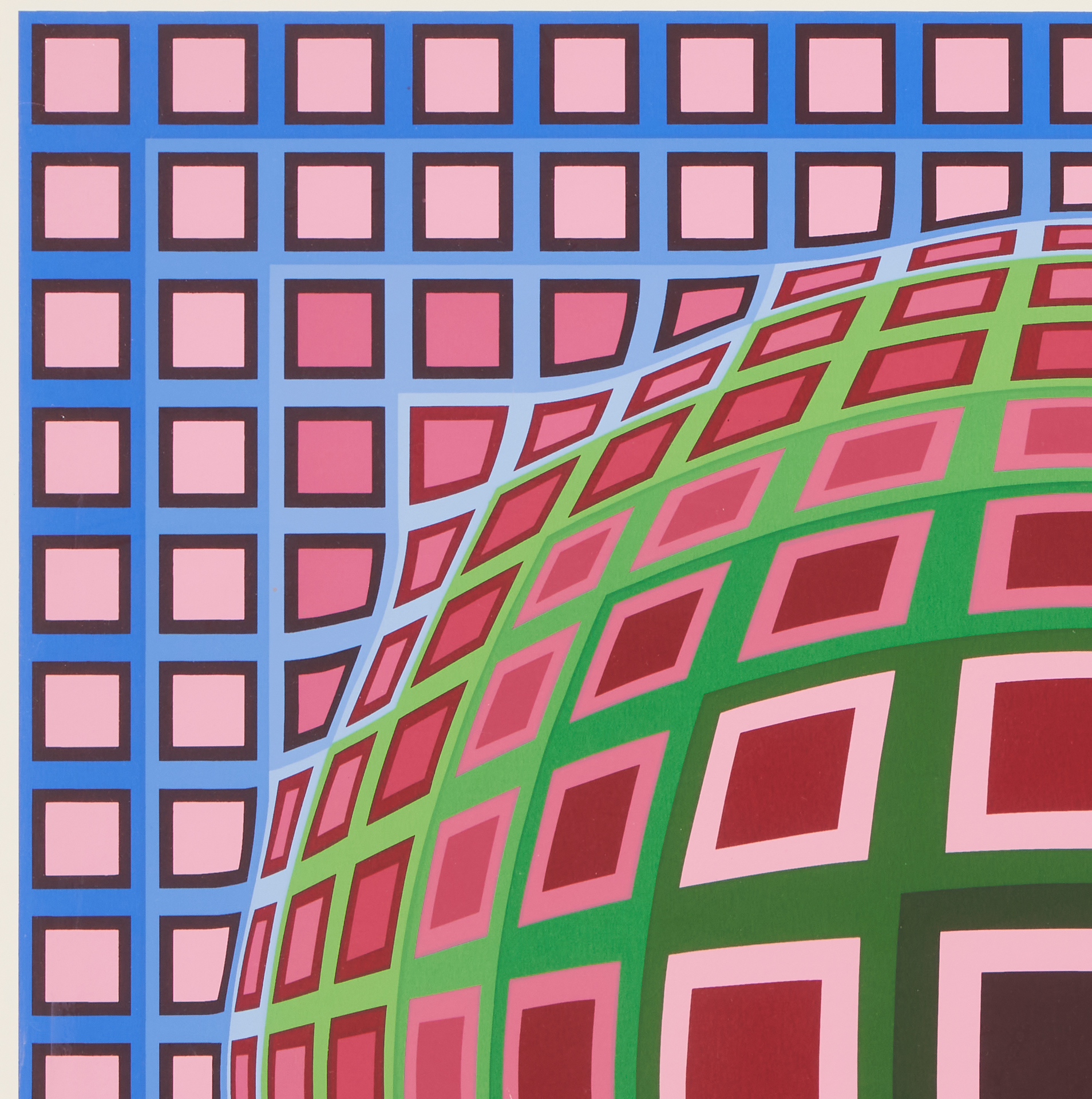 Lot 595: Victor Vasarely Artist Proof Screenprint, Cosca II 'VP