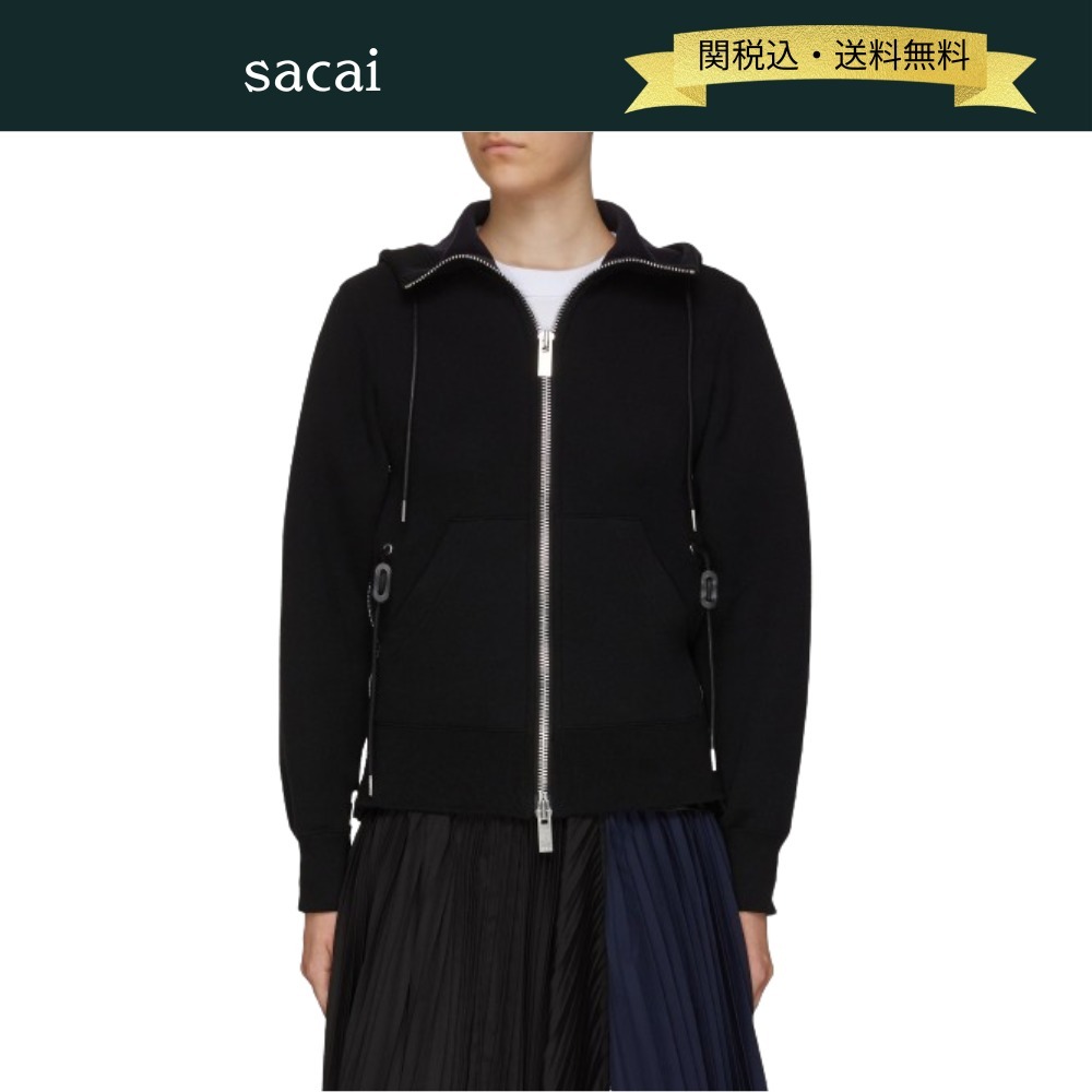 関税・送料込】sacai スポンジスウェット MA-1 ジップパーカー (sacai