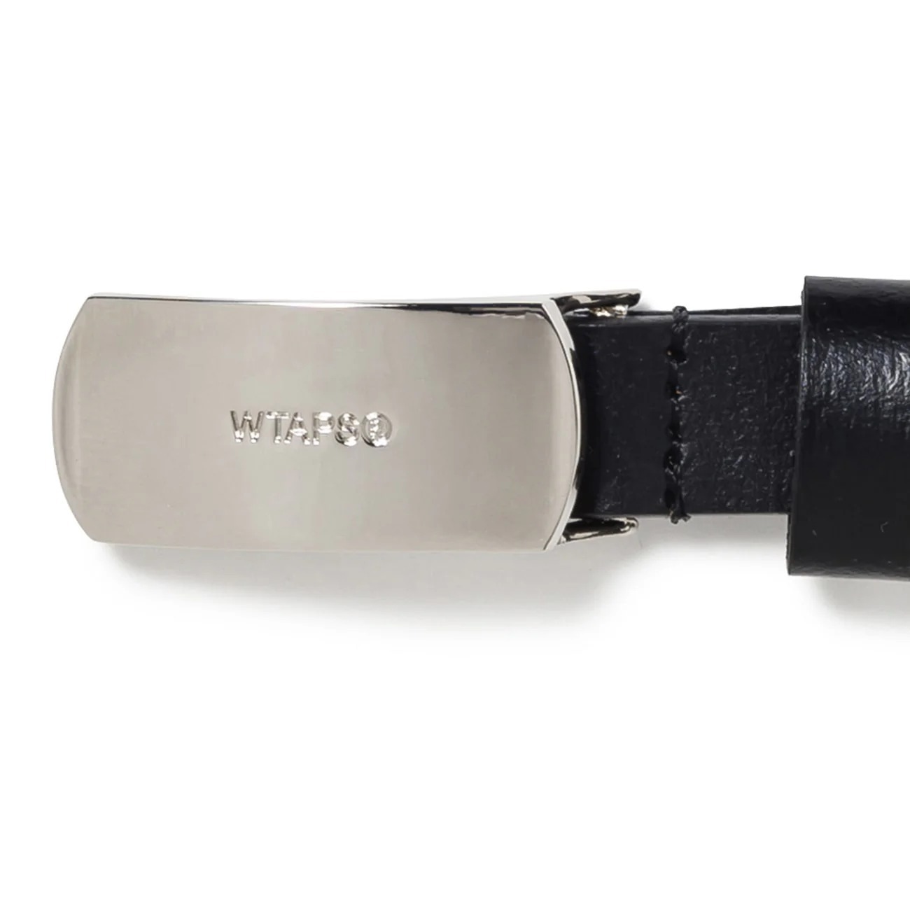 関送込!WTAPS ストリート シンプル レザー ロゴ ベルト (WTAPS/ベルト