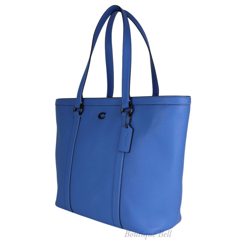 国内即発！コーチ ゴッサム ジップ トート バッグ ブルー CU116 (Coach