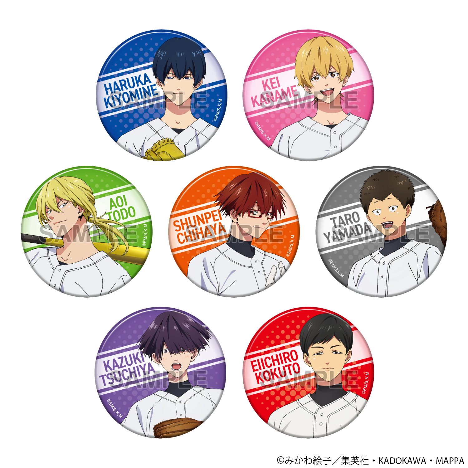 忘却バッテリー_缶バッジ＋ ver.B 【コンプリートBOX／7個入り