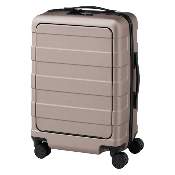 無印良品 バーを自由に調節できる フロントオープンキャリーケース