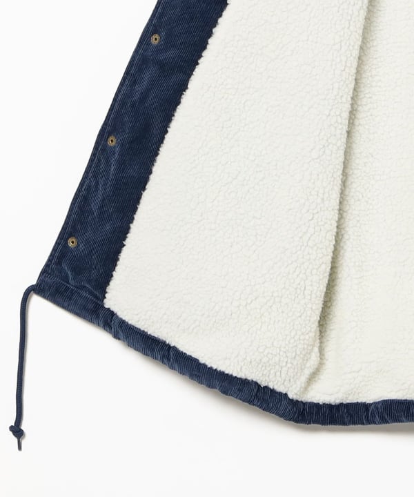 BEAMS（ビームス）ルーズフィット コーデュロイ ボア コーチジャケット