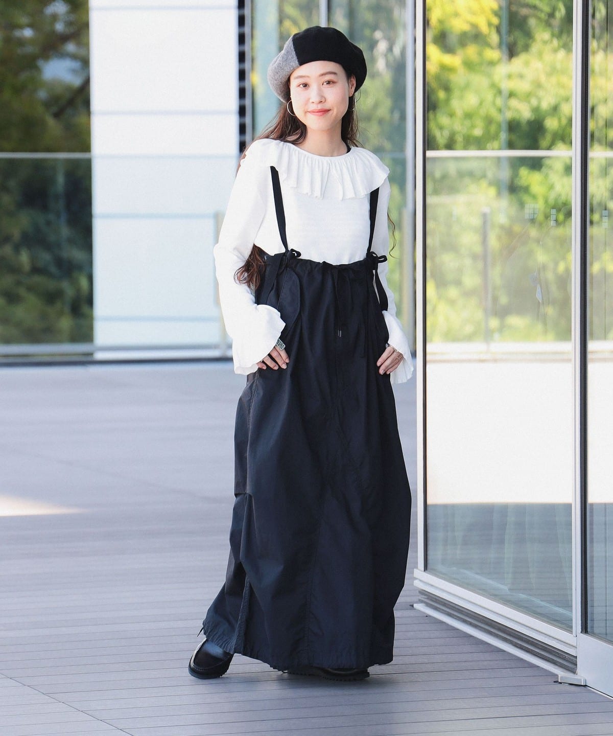 BEAMS BOY（ビームス ボーイ）アーミー オーバーパンツ アレンジ