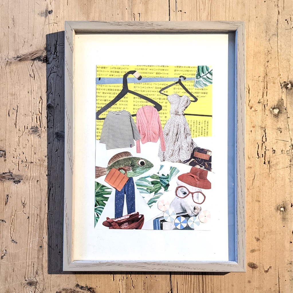 子ども講座 コラージュアートで 自分だけの作品をつくろう！ ちょうふ