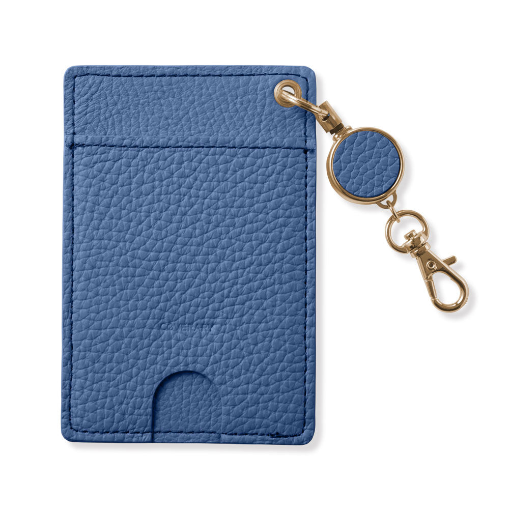 本革 32色 イタリアンシュリンクレザー リール付きパスケース – COVERARY