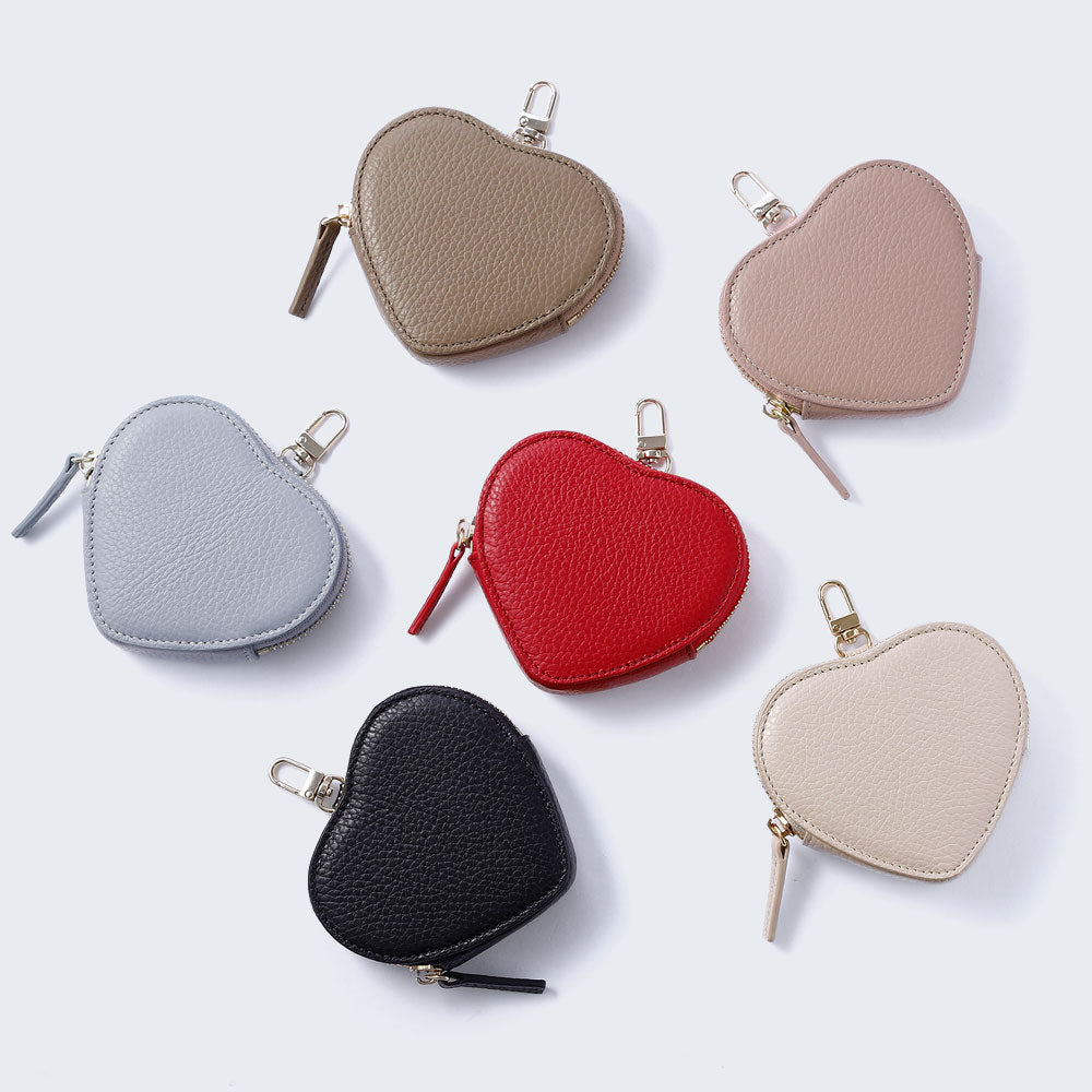 本革 イタリアンシュリンクレザー ハート型ポーチ – COVERARY