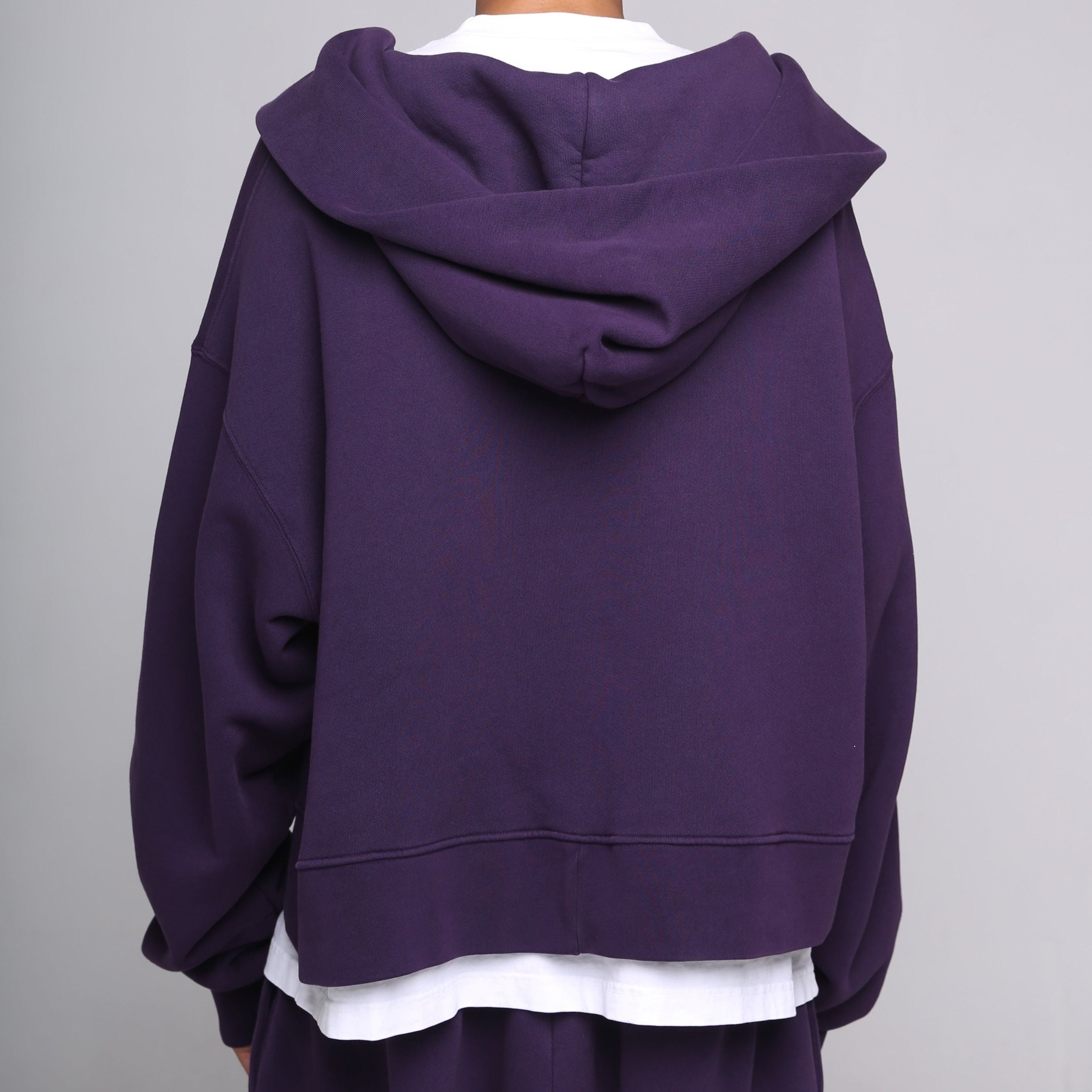 Cropped Full Zip Hoodie