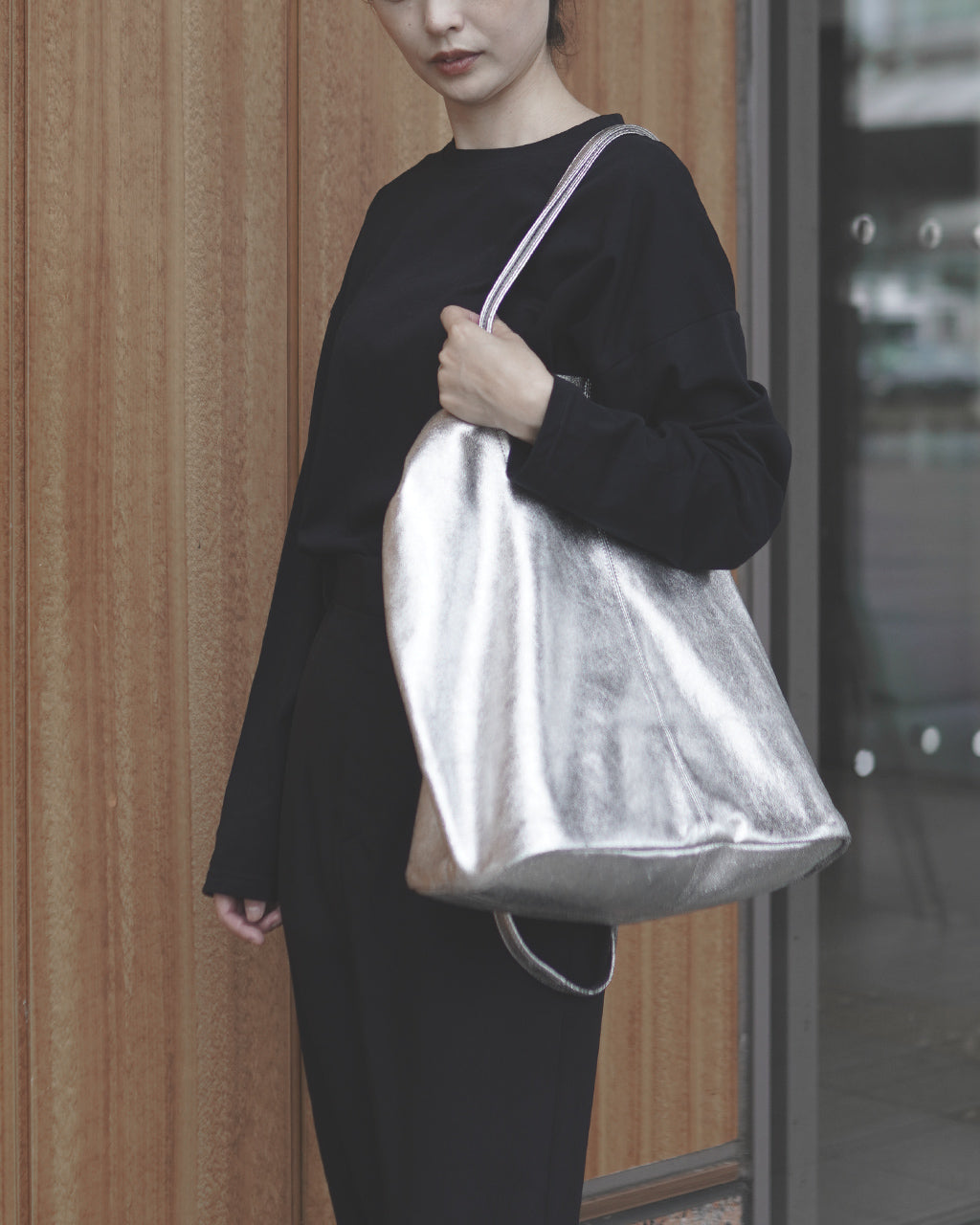 Morphee モルフェ 3WAY LARGE TOTE（L size）SILVER L-SIL-102