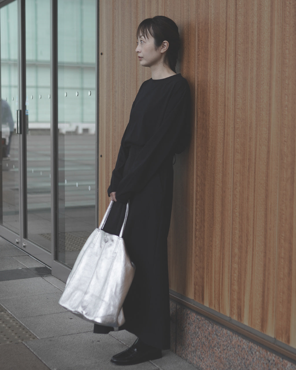 Morphee モルフェ 3WAY LARGE TOTE（L size）SILVER L-SIL-102