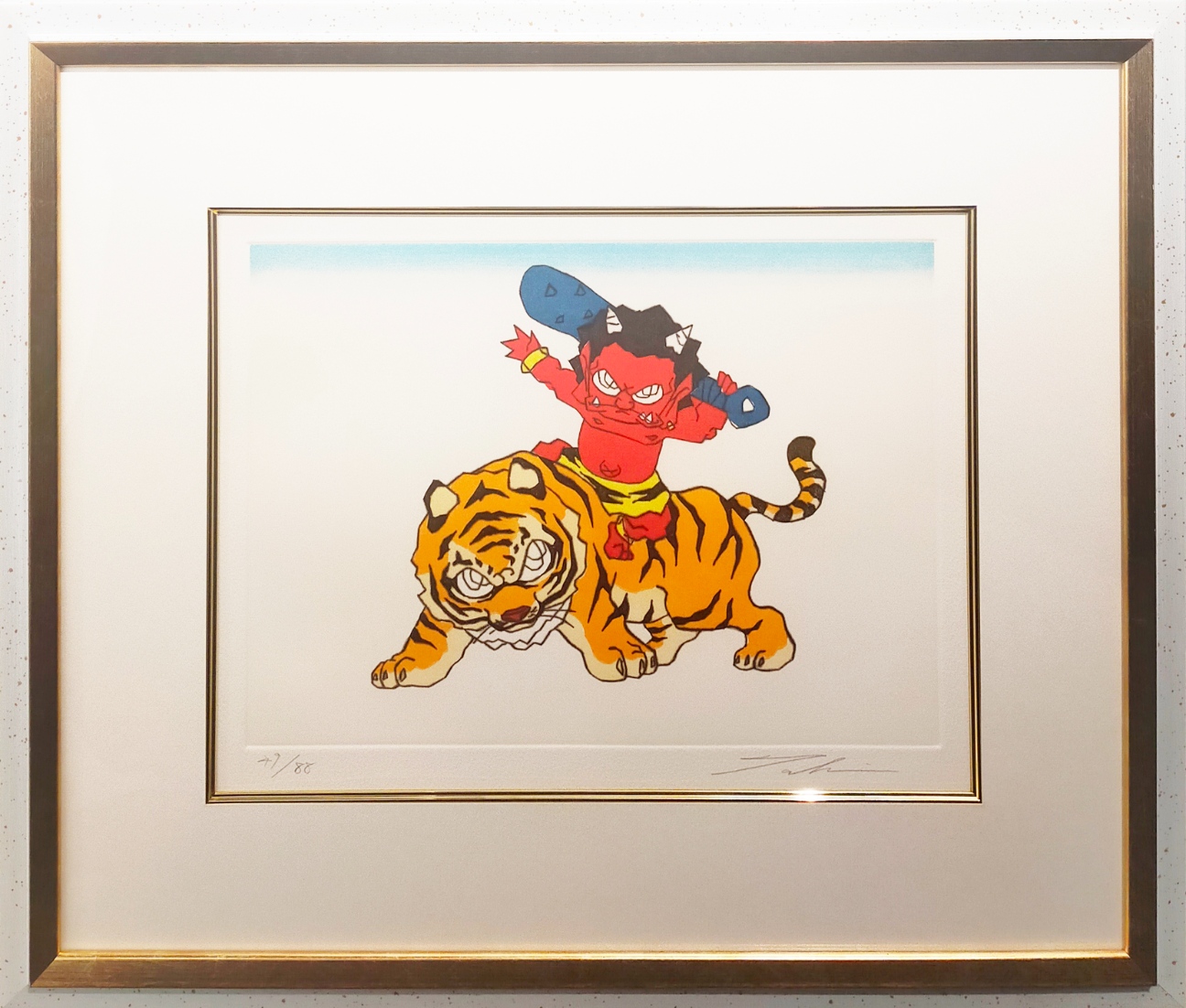 桃太郎図 トラと赤鬼。 by 瀧下和之 | Art Scenes | Find and collect