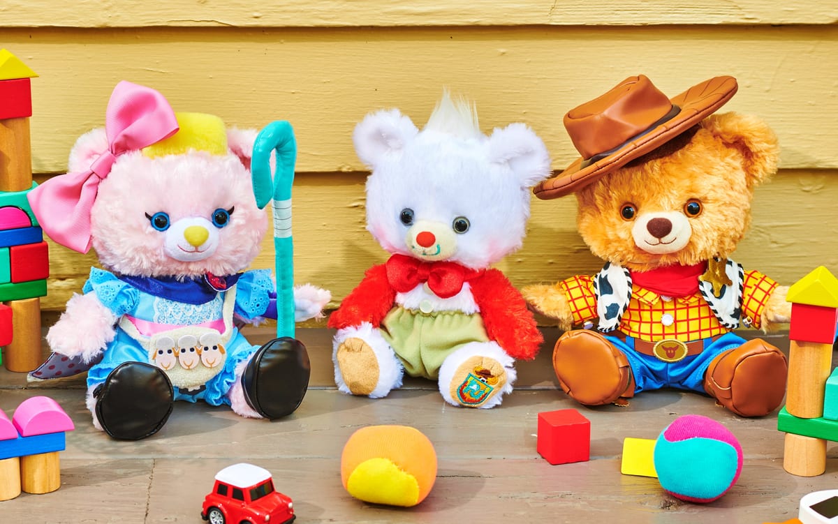 ウッディ、ボー・ピープ、フォーキーモチーフのぬいぐるみや専用