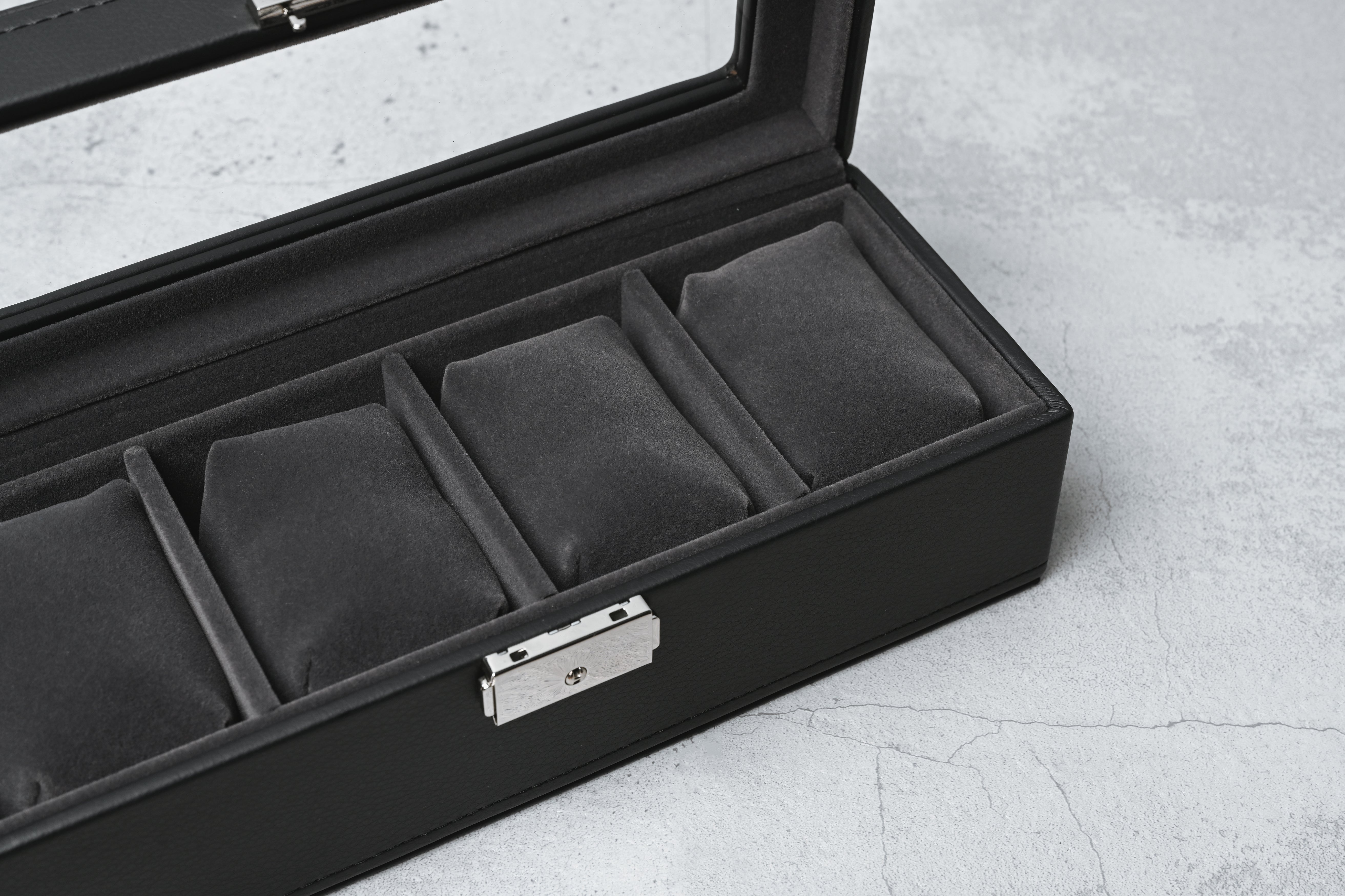 エスプリマ｜合皮4本腕時計収納時計ケース ブラック SE83520BK