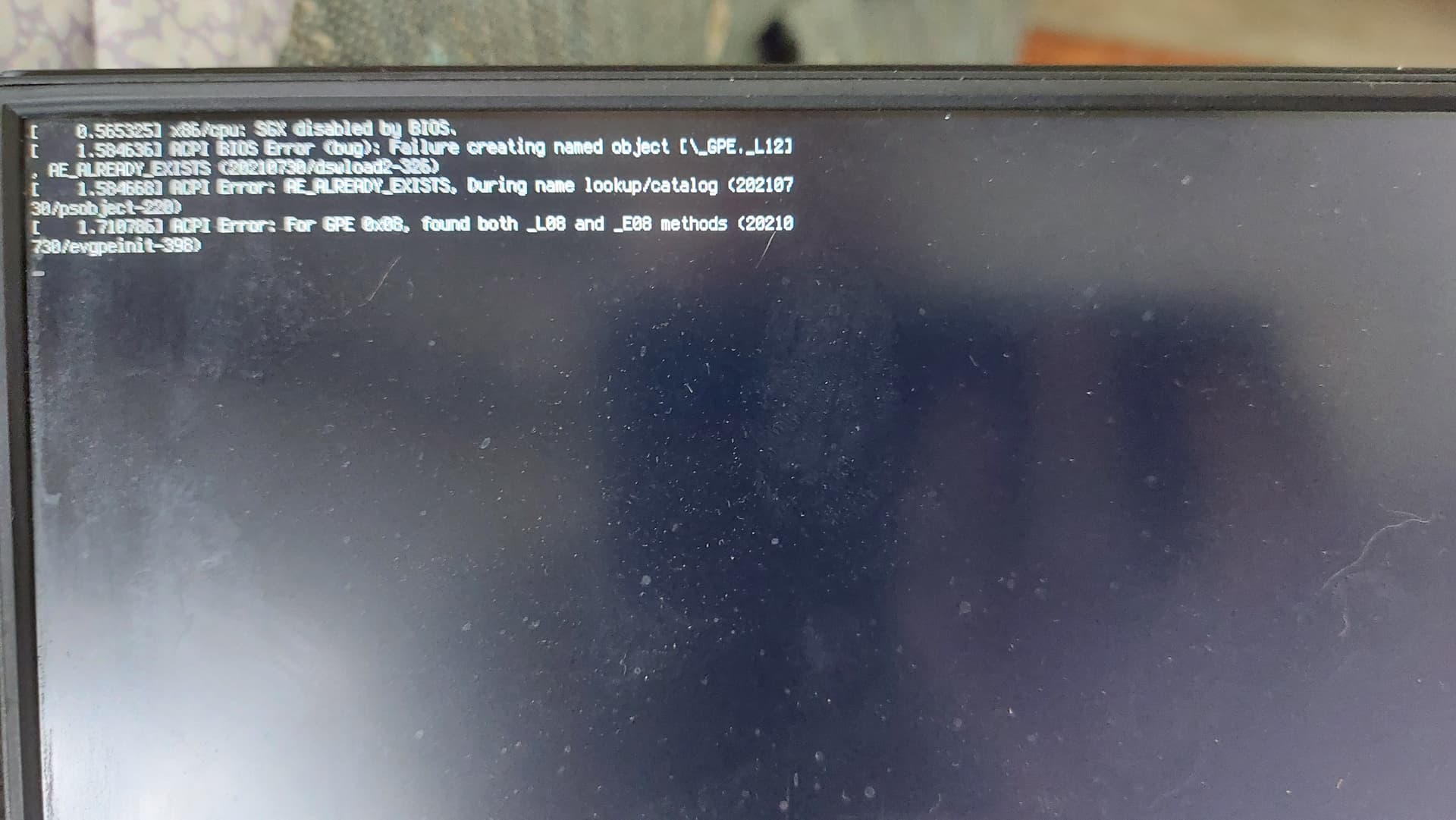 Should I be concerned about these messages on boot? - General Help