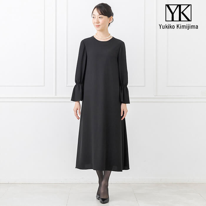 前後2WAYのフォーマルワンピース M・ブラック｜東京ソワール