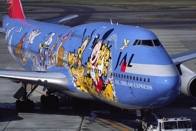 JALドリームエクスプレス21 FAMILY号」特別塗装機 日本航空 (747-400