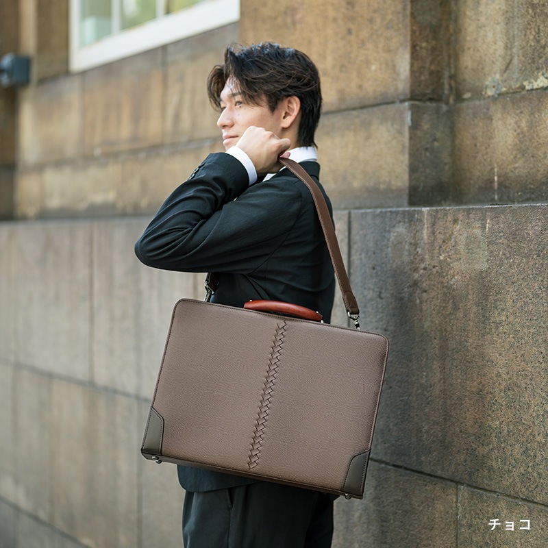 豊岡鞄 YOUTA 2wayダレスブリーフケース LIZARD 男性 メンズ 大人