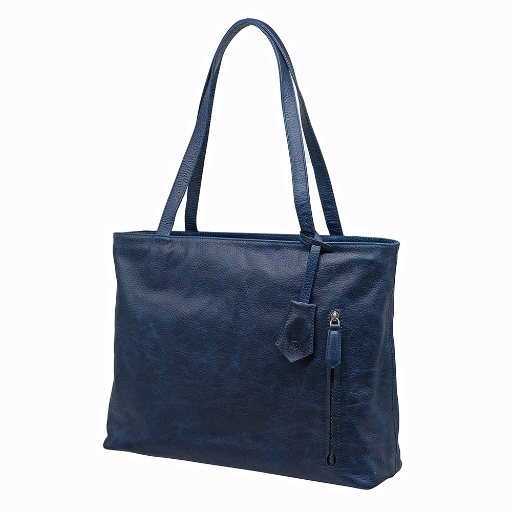 レザートートバッグメンズ 本革 ビジネス 鞄 通勤 スーツ LONDON NAVY