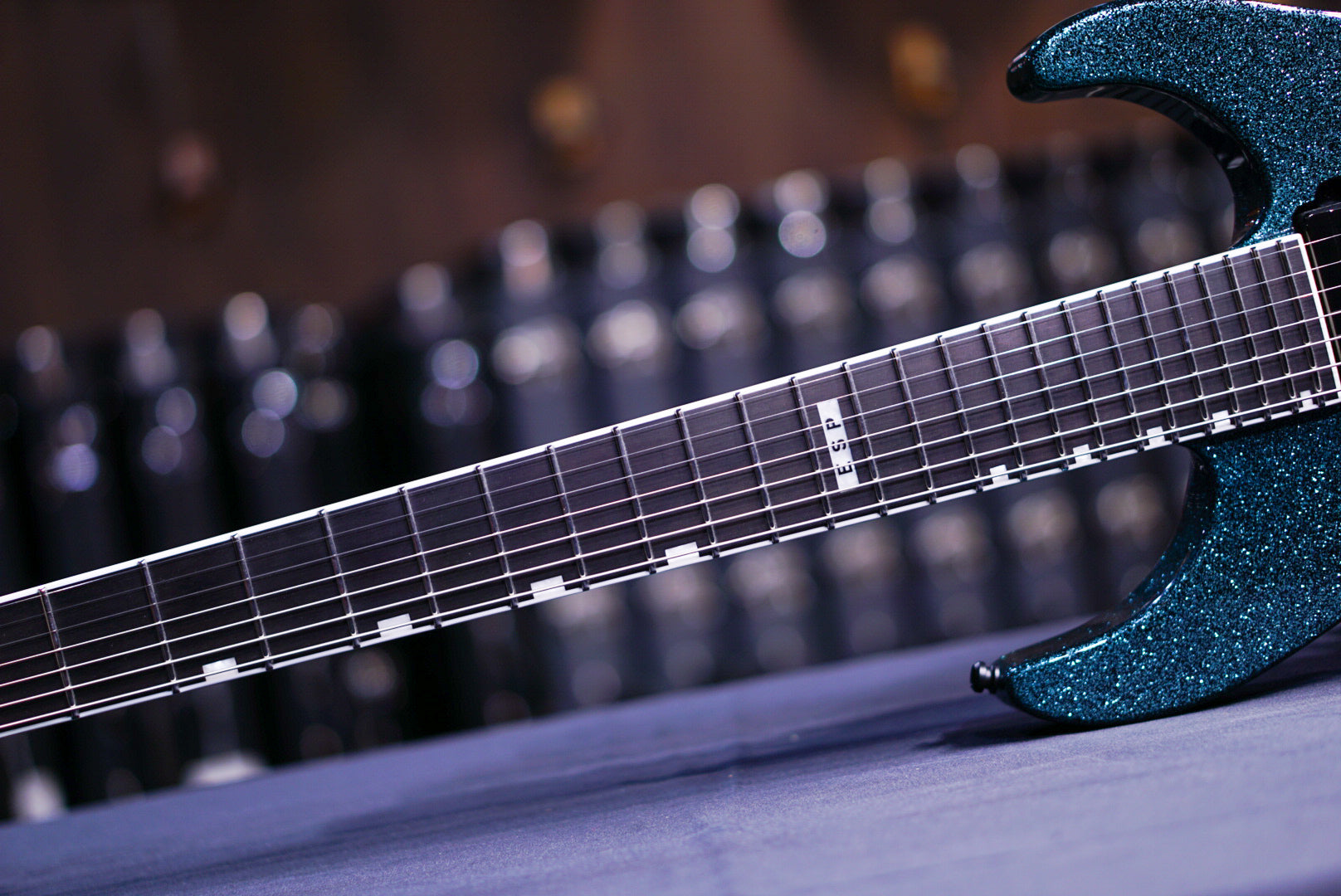 ESP E-II M-II7B Baritone evertune Granite Sparkle ES6110233