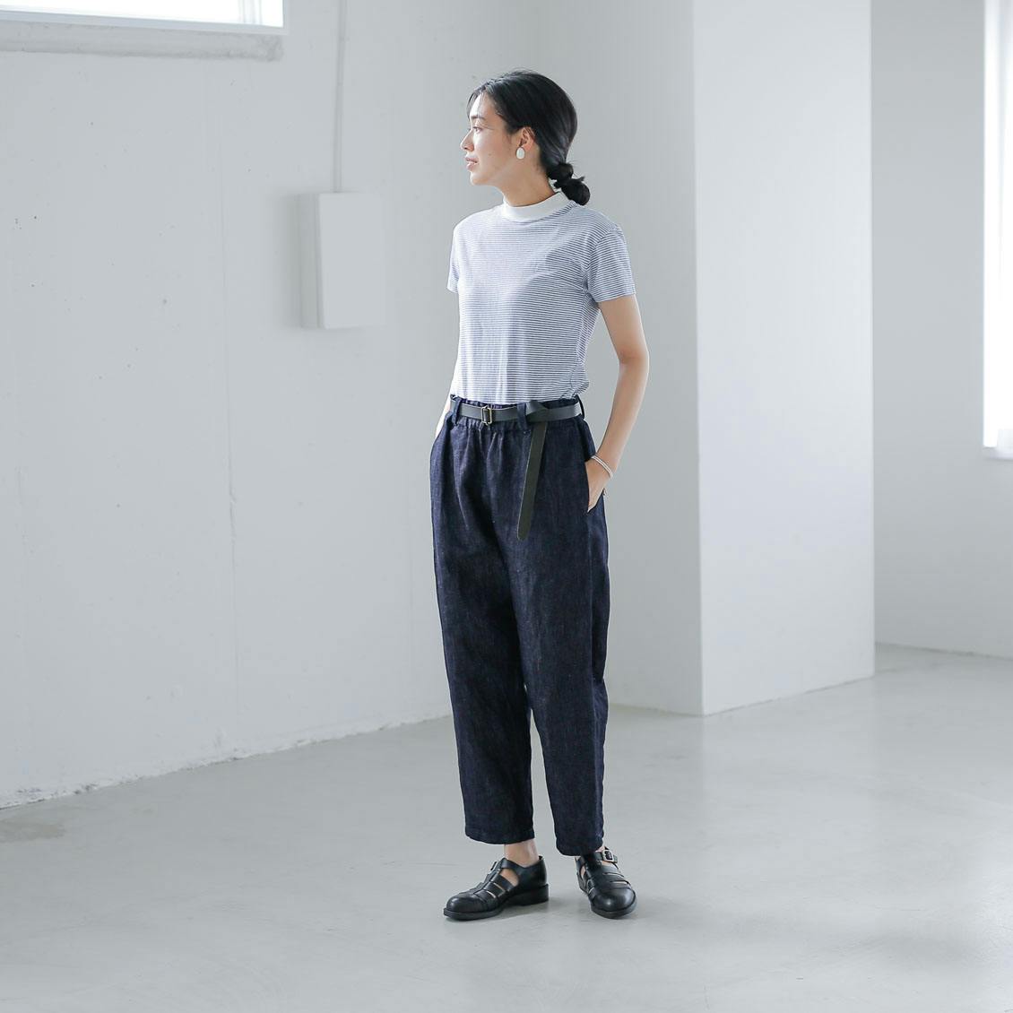 Soi-e / ソワ / コットンリネンデニムパンツ - 北欧、暮らしの道具店